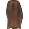 Durango Lil' Rebel by Little Kids' Army Western Boot, BROWN/ARMY GREEN, M, Size 8 DBT0232C